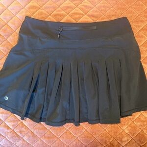 Lululemon 🍋 Black Pleated Skirt with Shorts Underneath